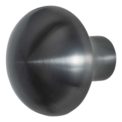 GPF9959.P1 Paddenstoel knop 52 mm S1 PVD antraciet draaibaar incl. krukstift