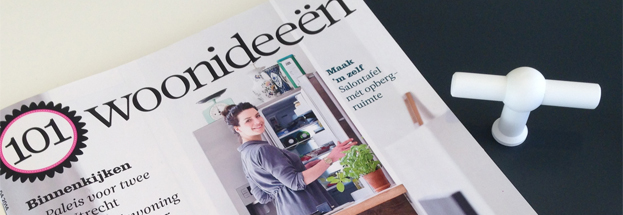 Wit meubelbeslag woonidee
