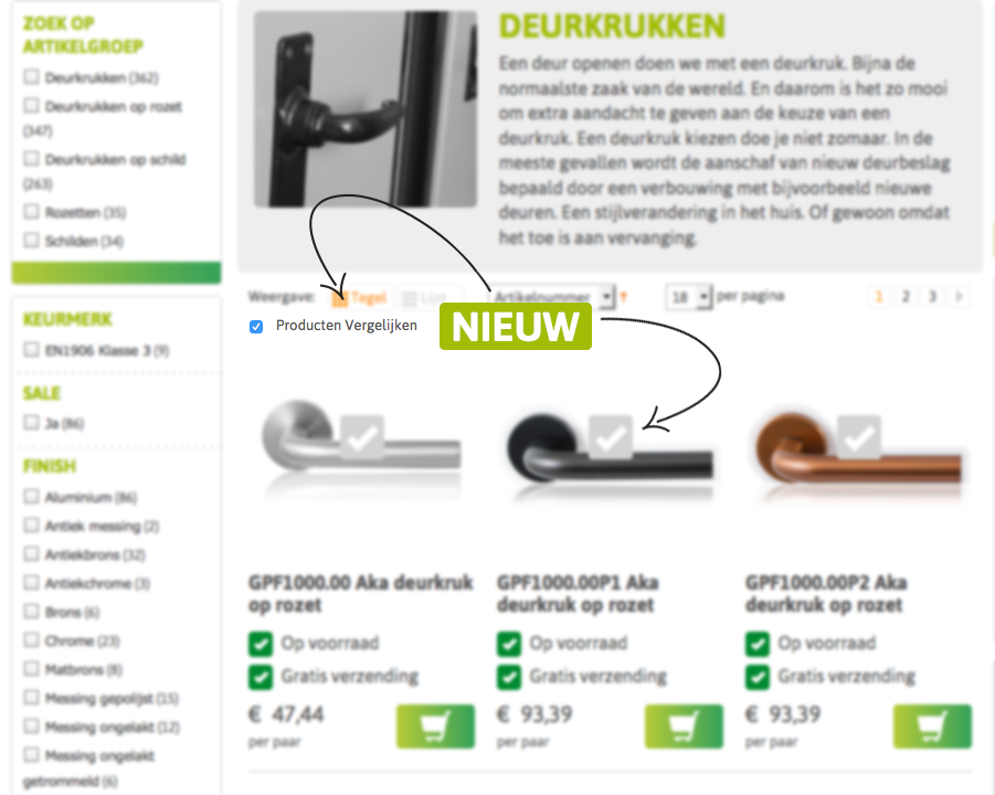 Uitgelicht product vergelijken