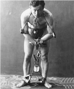 Harry Houdini. Foto: www.masterlock.eu