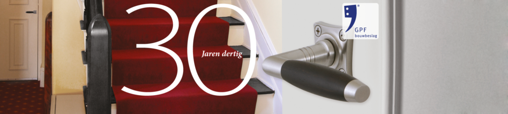 Jaren '30 deurbeslag met hout