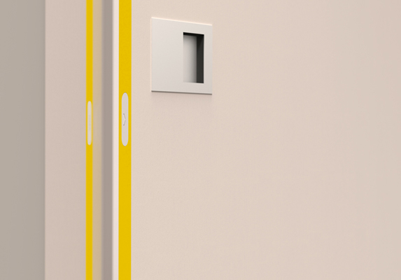 Argenta Magnotica, gemonteerd op deur