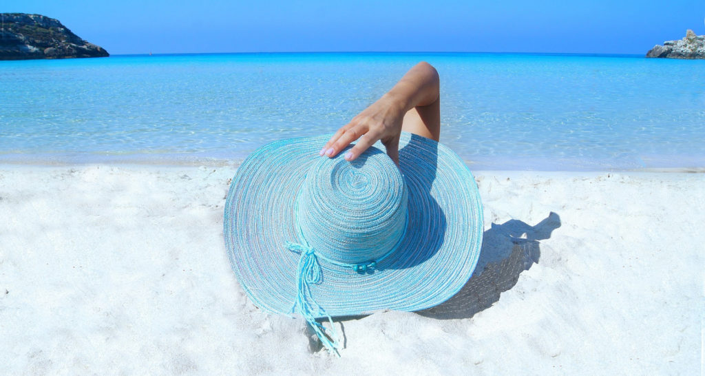 Strand zonnen